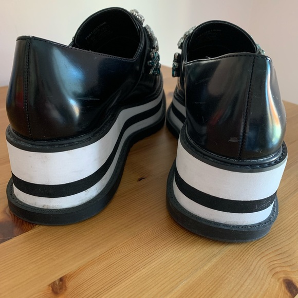 ZARA JEWELED FLAT PLATFORM SHOE - Picture 10 of 15